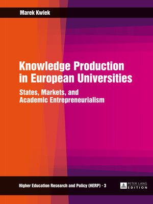cover image of Knowledge Production in European Universities